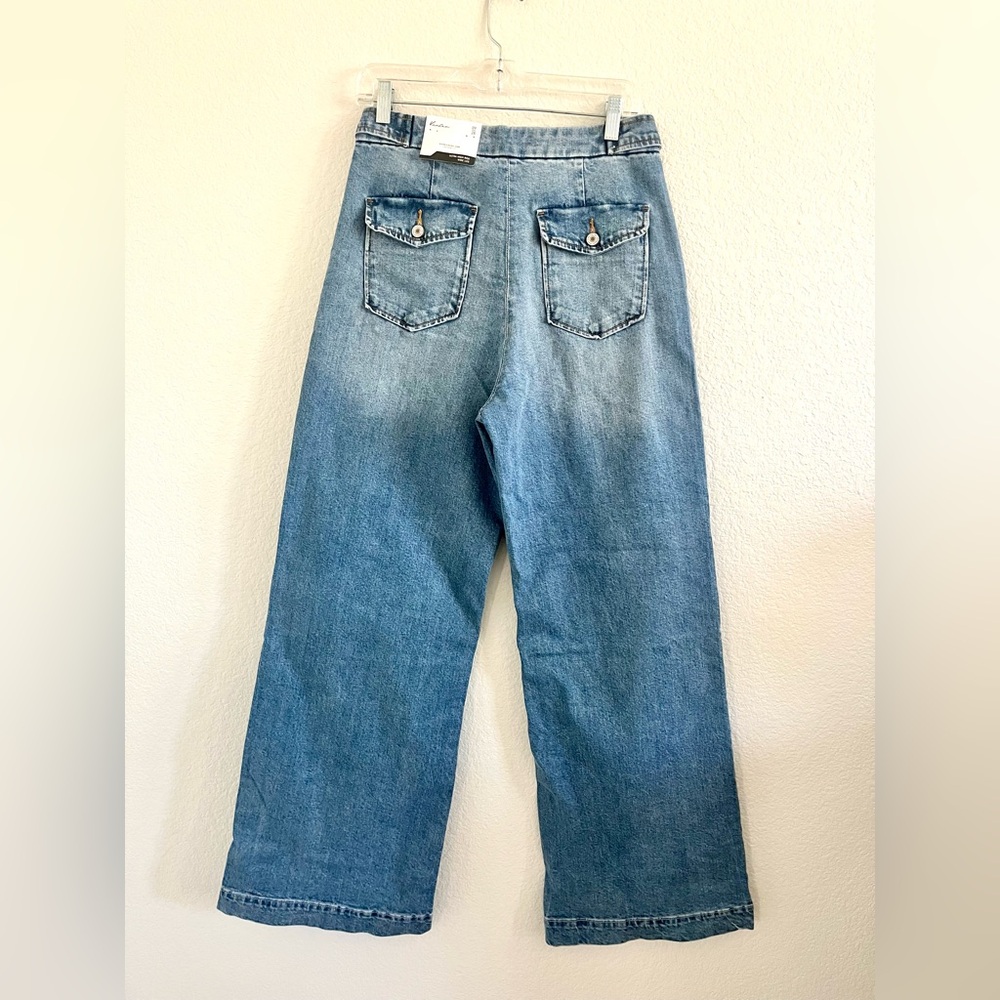 KanCan Light Blue High Ride & Wide Leg Jeans - Picture 2 of 5